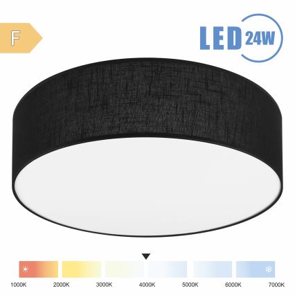 Brilagi - LED plafonjera SIRIJA LED/24W/230V Ø 45 cm crna