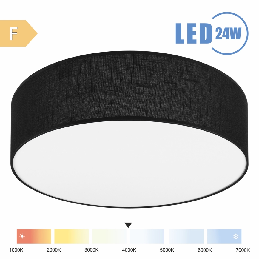 Brilagi - LED plafonjera SIRIJA LED/24W/230V Ø 45 cm crna