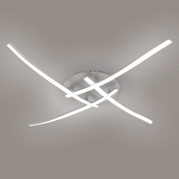Brilagi - LED plafonjera STRIPES LED/32W/230V 60x60 cm srebrna