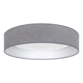 Brilagi - LED plafonjera VELVET SIMPLE LED/24W/230V 3000K prečnik 45 cm siva