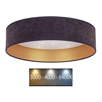Brilagi - LED plafonjera VELVET STAR LED/24W/230V prečnika 40 cm 3000K/4000K/6400K siva/zlatna