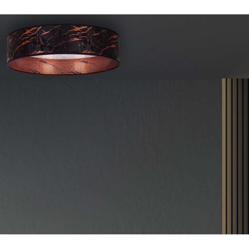 Brilagi - LED plafonsko svetlo VELVET STAR LED/24W/230V prečnik 40 cm 3000K/4000K/6400K crna/bakarna