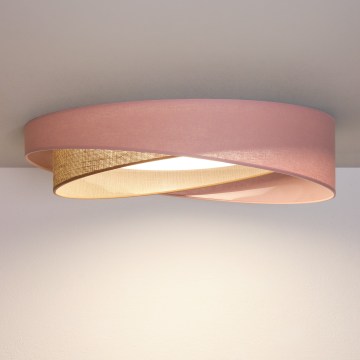 BRILAGI - LED plafonjera VELVET TWIST LED/24W/230V 4000K Ø 55 cm ružičasta/bež