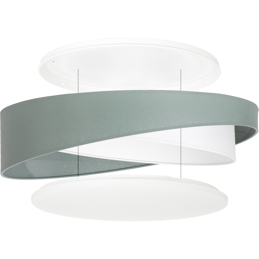 BRILAGI - LED stropna svetiljka VELVET TWIST LED/24W/230V 4000K prečnik 55 cm zelena/bela