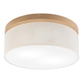 Brilagi - LED plafonska svetiljka BELLADONNA 2xE27/15W/230V prečnik 40 cm krem/hrast