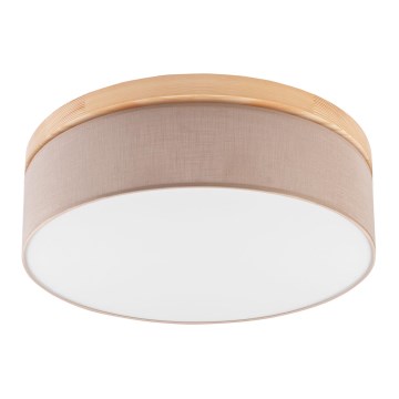 Brilagi - LED plafonska svetiljka BELLADONNA 3xE27/15W/230V prečnik 50 cm bež/borovina