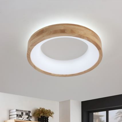 Brilagi - LED plafonsko svetlo FALCON WOOD LED/30W/230V 3000/4000/6000K prečnik 45 cm drvo