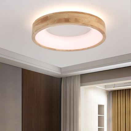 Brilagi - LED plafonsko svetlo FALCON WOOD LED/30W/230V 3000/4000/6000K prečnik 45 cm drvo
