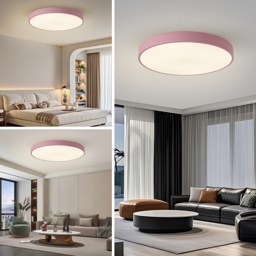 Brilagi - LED plafonsko svetlo POOL LED/100W/230V 3000/4000/6000K prečnik 80 cm ružičasto