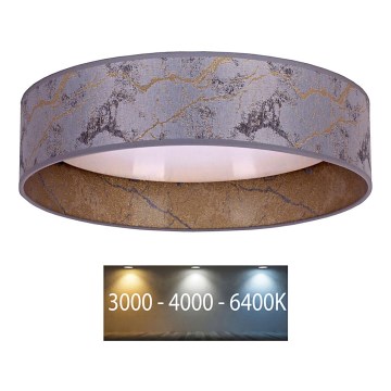 Brilagi - LED plafonska svetiljka VELVET LED/12W/230V prečnik 30 cm 3000K/4000K/6400K siva/zlatna