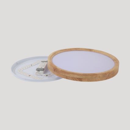 Brilagi - LED plafonsko svetlo WOODROUND LED/30W/230V 3000/4000/6000K prečnik 40 cm drvo CRI 90