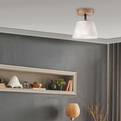 Brilagi - LED Plafonski luster ANTHONY 1xE14/60W/230V hrast/bela