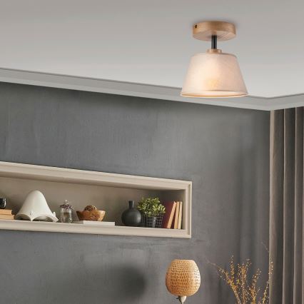 Brilagi - LED  Plafonski luster ANTHONY 1xE14/60W/230V hrast/bež