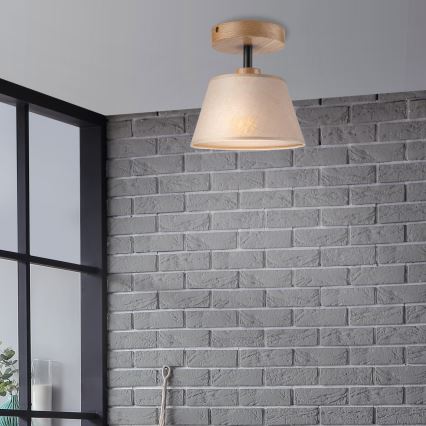 Brilagi - LED  Plafonski luster ANTHONY 1xE14/60W/230V hrast/bež