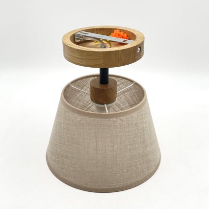 Brilagi - LED  Plafonski luster ANTHONY 1xE14/60W/230V hrast/bež