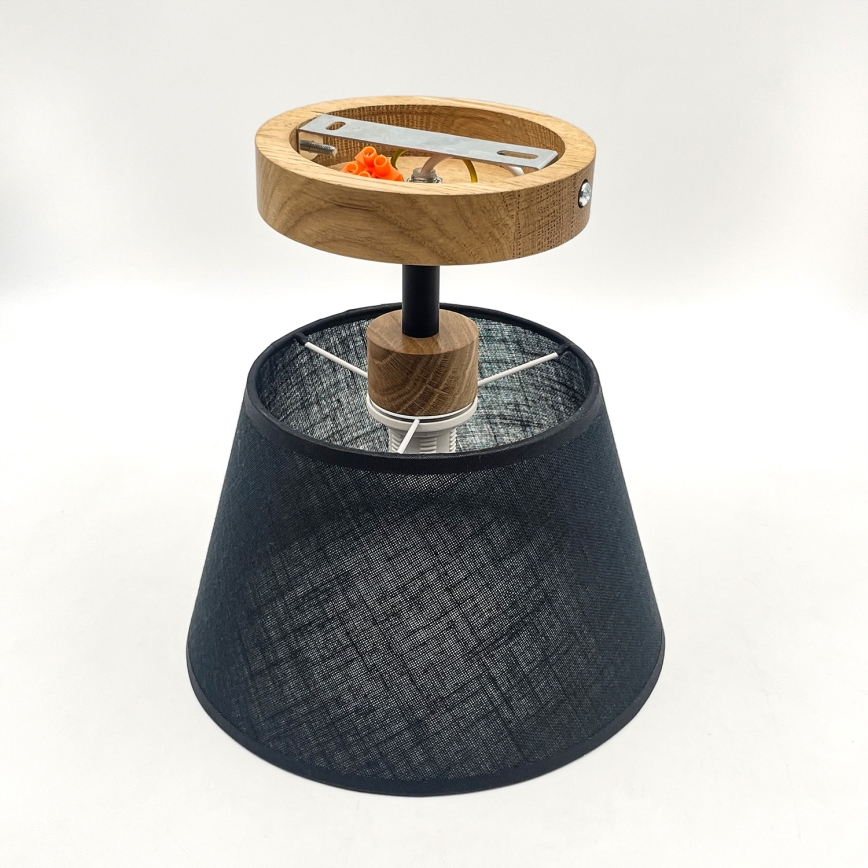 Brilagi - LED plafonski luster ANTHONY 1xE14/60W/230V hrast/crna