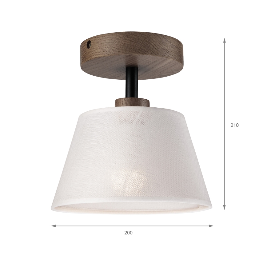 Brilagi - LED plafonski luster ANTHONY 1xE14/60W/230V hrast/orah/bela