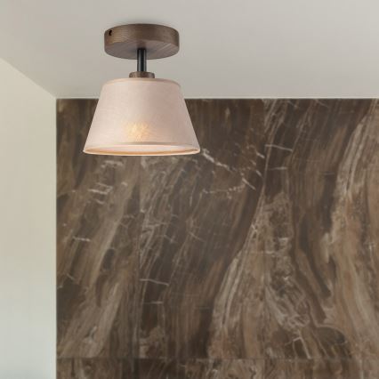 Brilagi - LED Plafonski luster ANTHONY 1xE14/60W/230V hrast/orah/bež