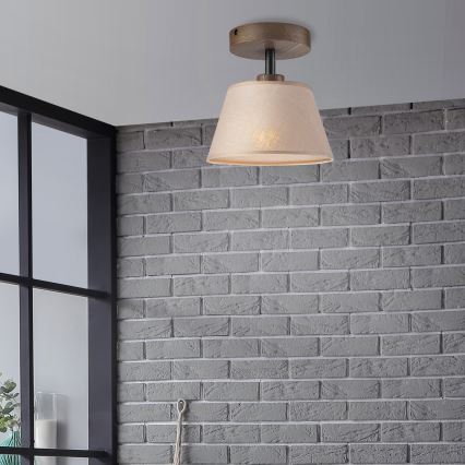 Brilagi - LED Plafonski luster ANTHONY 1xE14/60W/230V hrast/orah/bež