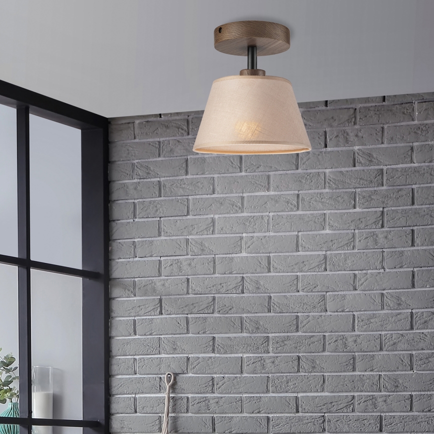 Brilagi - LED Plafonski luster ANTHONY 1xE14/60W/230V hrast/orah/bež