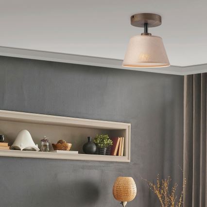 Brilagi - LED Plafonski luster ANTHONY 1xE14/60W/230V hrast/orah/bež