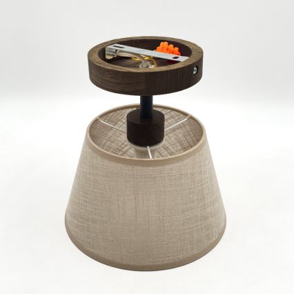 Brilagi - LED Plafonski luster ANTHONY 1xE14/60W/230V hrast/orah/bež