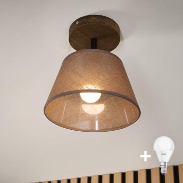 Brilagi - LED plafonski luster ANTHONY 1xE14/60W/230V hrast/orah/smeđa