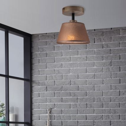 Brilagi - LED plafonski luster ANTHONY 1xE14/60W/230V hrast/orah/smeđa