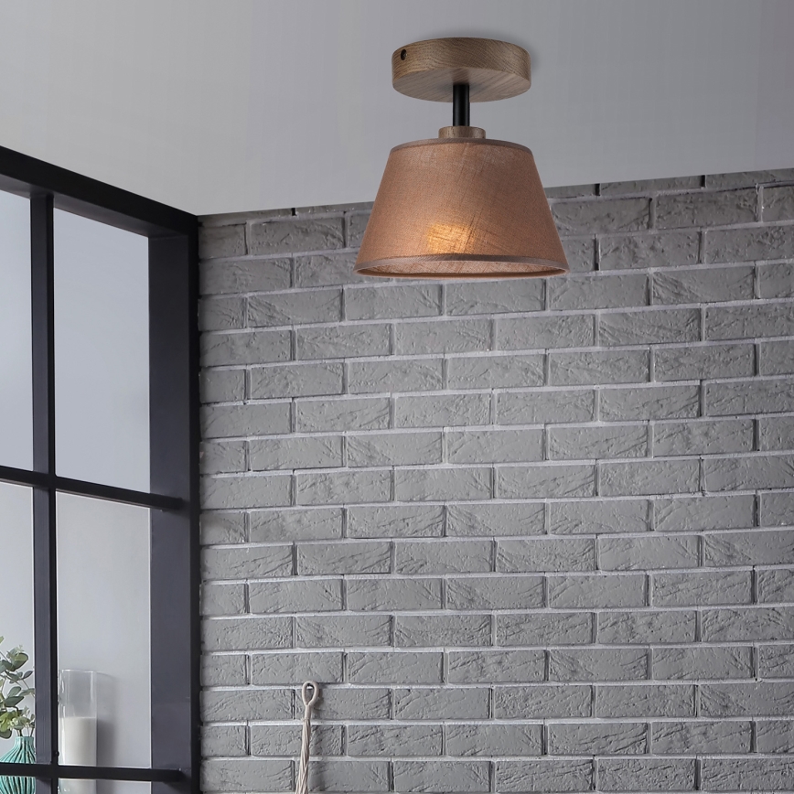 Brilagi - LED plafonski luster ANTHONY 1xE14/60W/230V hrast/orah/smeđa