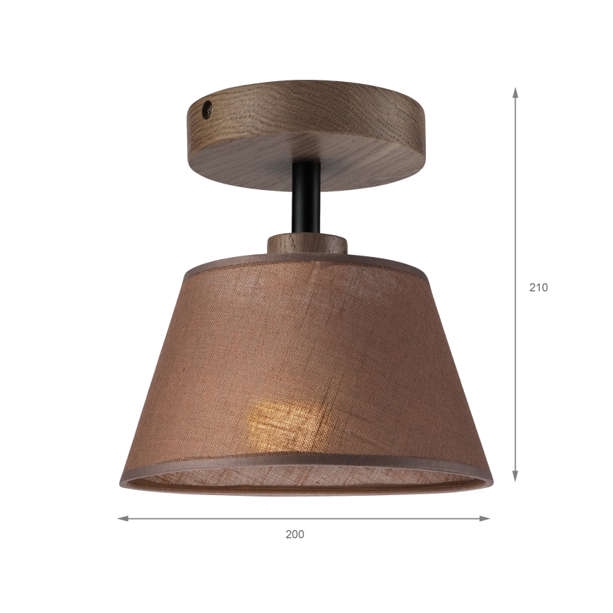 Brilagi - LED plafonski luster ANTHONY 1xE14/60W/230V hrast/orah/smeđa