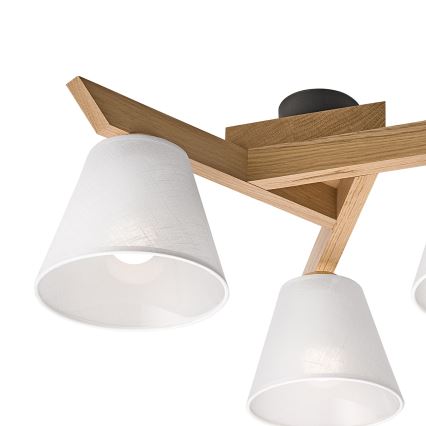 Brilagi - LED Plafonski luster ANTHONY 3xE14/40W/230V hrast/bela