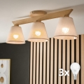 Brilagi - LED Plafonski luster ANTHONY 3xE14/40W/230V hrast/bež