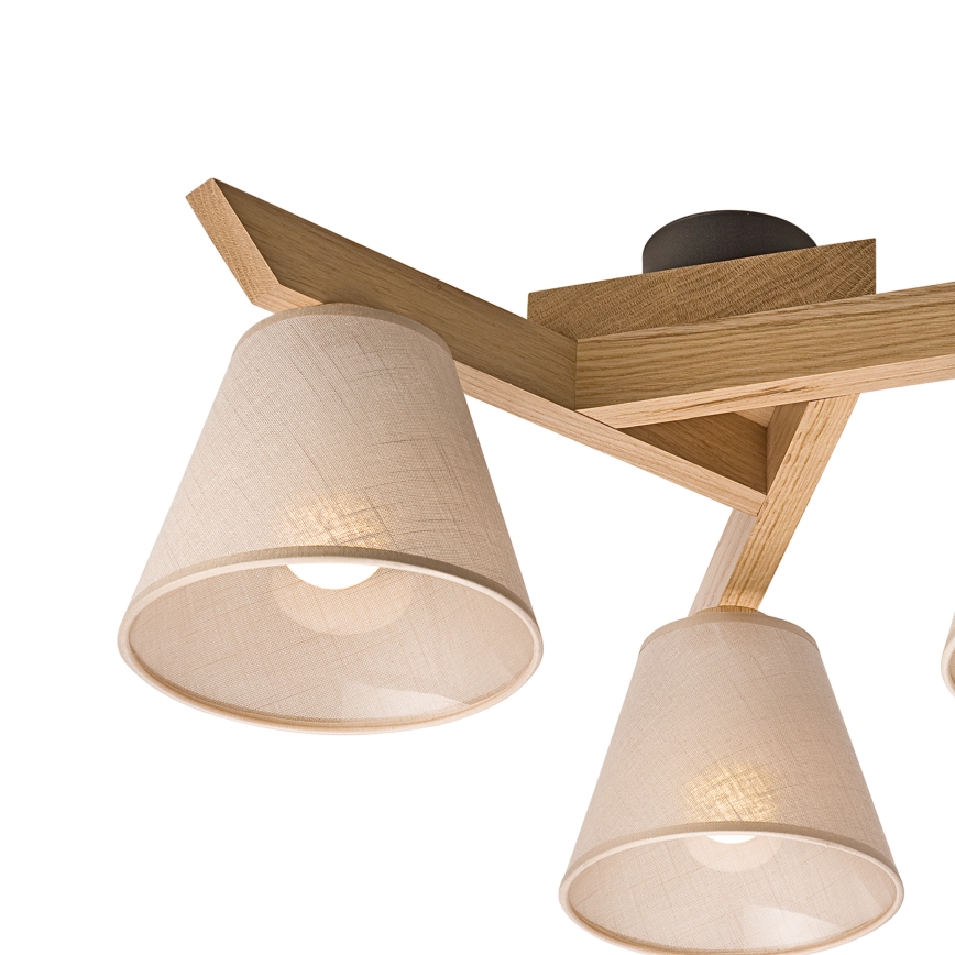 Brilagi - LED plafonski luster ANTHONY 3xE14/40W/230V hrast/bež