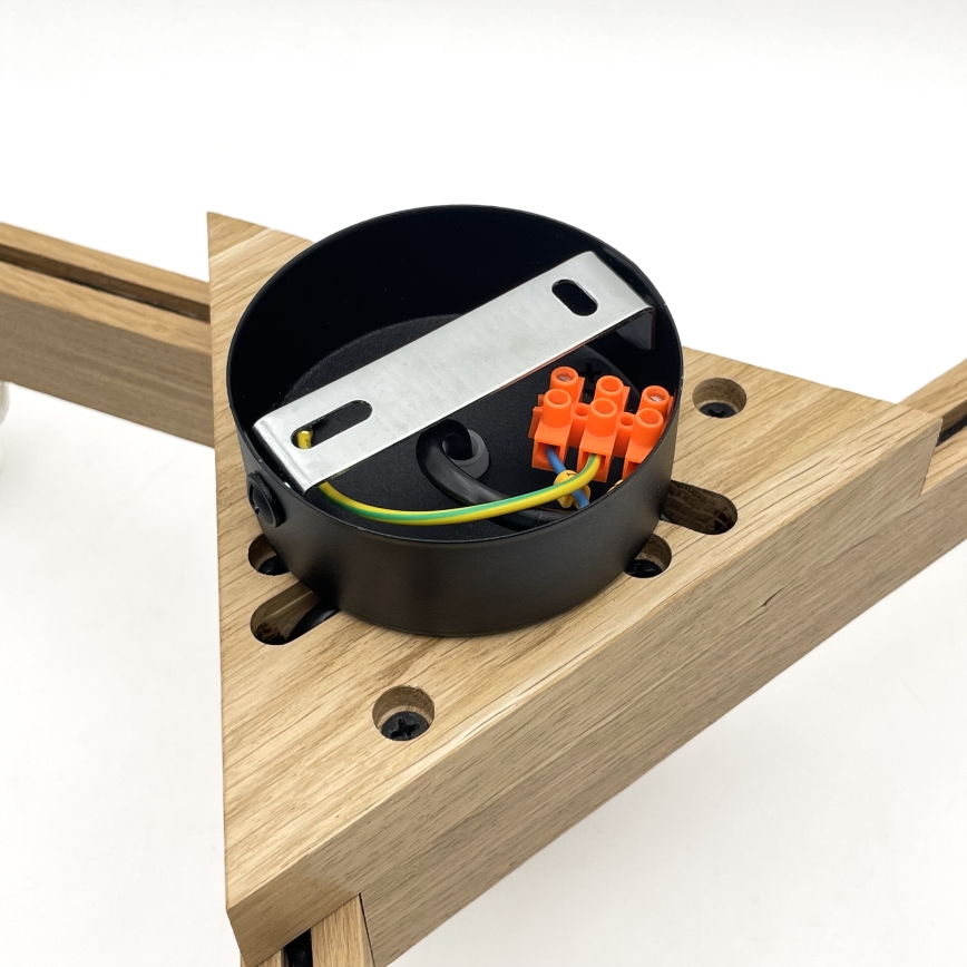 Brilagi - LED plafonski luster ANTHONY 3xE14/40W/230V hrast/bež