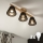 Brilagi - LED  Plafonski luster ANTHONY 3xE14/40W/230V hrast/crna
