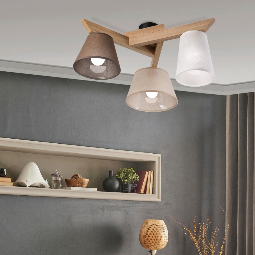 Brilagi - LED Plafonski luster ANTHONY 3xE14/40W/230V hrast