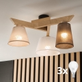 Brilagi - LED Plafonski luster ANTHONY 3xE14/40W/230V hrast