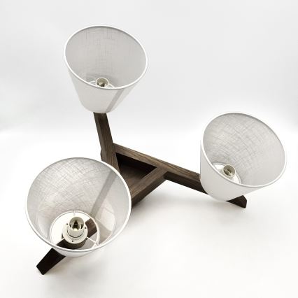 Brilagi - LED  Plafonski luster ANTHONY 3xE14/40W/230V hrast orah/bela