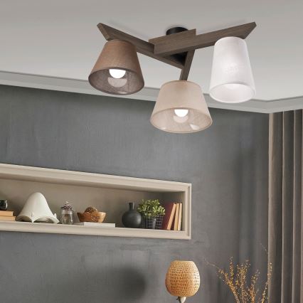 Brilagi - LED  plafonski luster ANTHONY 3xE14/40W/230V hrast orah