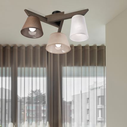 Brilagi - LED  plafonski luster ANTHONY 3xE14/40W/230V hrast orah