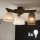 Brilagi - LED Plafonski luster ANTHONY 3xE14/40W/230V hrast/orah