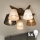 Brilagi - LED Plafonski luster ANTHONY 5xE14/40W/230V hrast-orah