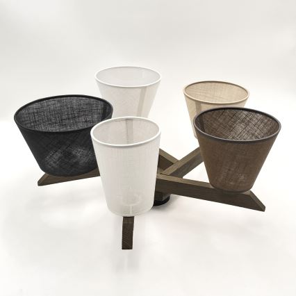 Brilagi - LED Plafonski luster ANTHONY 5xE14/40W/230V hrast/orah