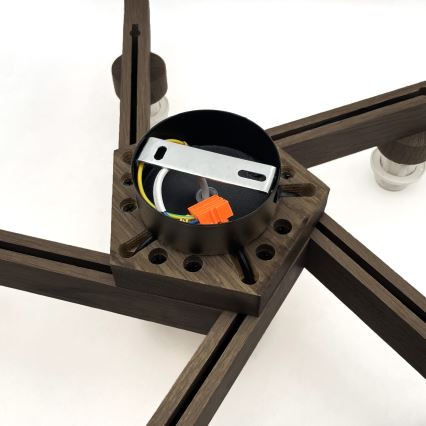 Brilagi - LED Plafonski luster ANTHONY 5xE14/40W/230V hrast/orah