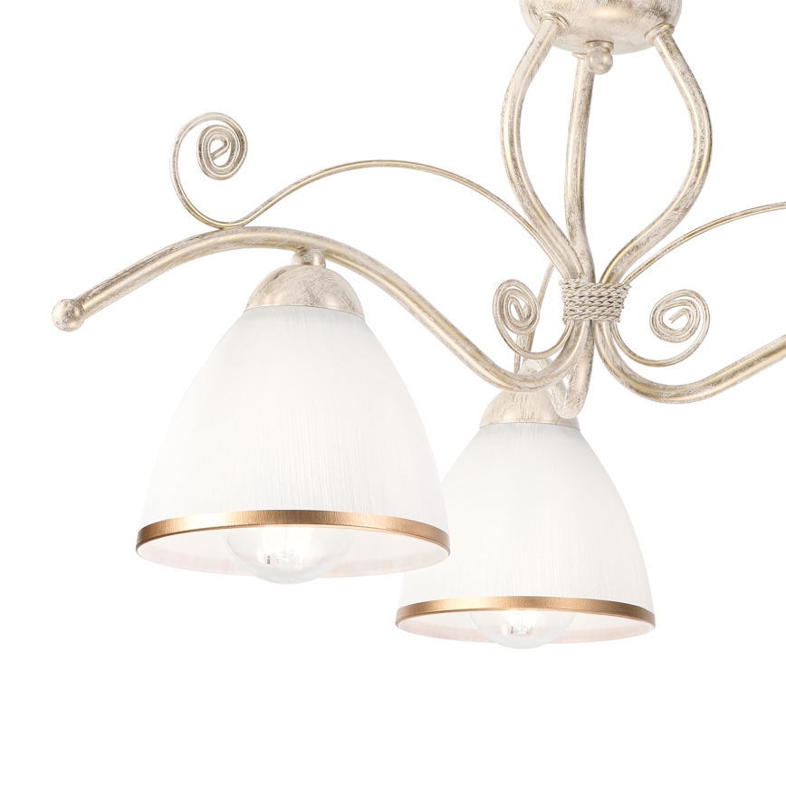 Brilagi - LED plafonski luster ANTICO 3xE27/60W/230V 3000K bela patina
