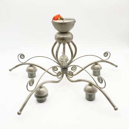 Brilagi - LED plafonski luster ANTICO 5xE27/60W/230V 3000K bela patina