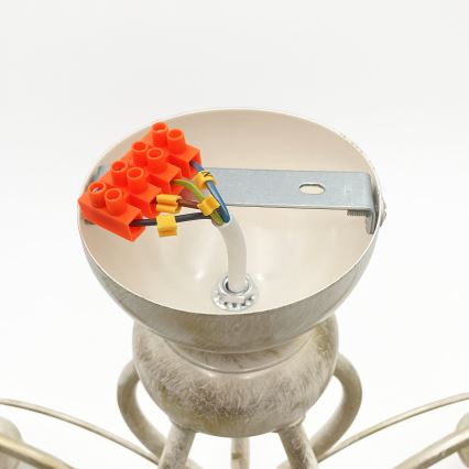Brilagi - LED plafonski luster ANTICO 5xE27/60W/230V 3000K bela patina