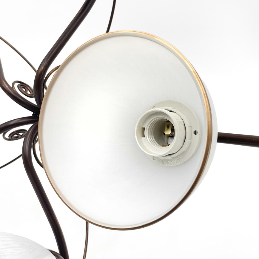 Brilagi - LED plafonski luster ANTICO 5xE27/60W/230V bronza patina