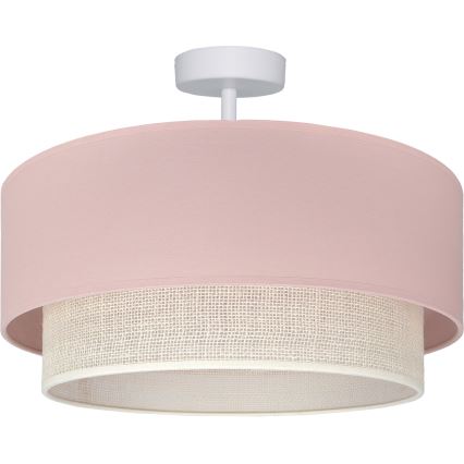 Brilagi - LED plafonski luster BOHO BOBO 1xE27/60W/230V prečnik 40 cm ružičasta/krem
