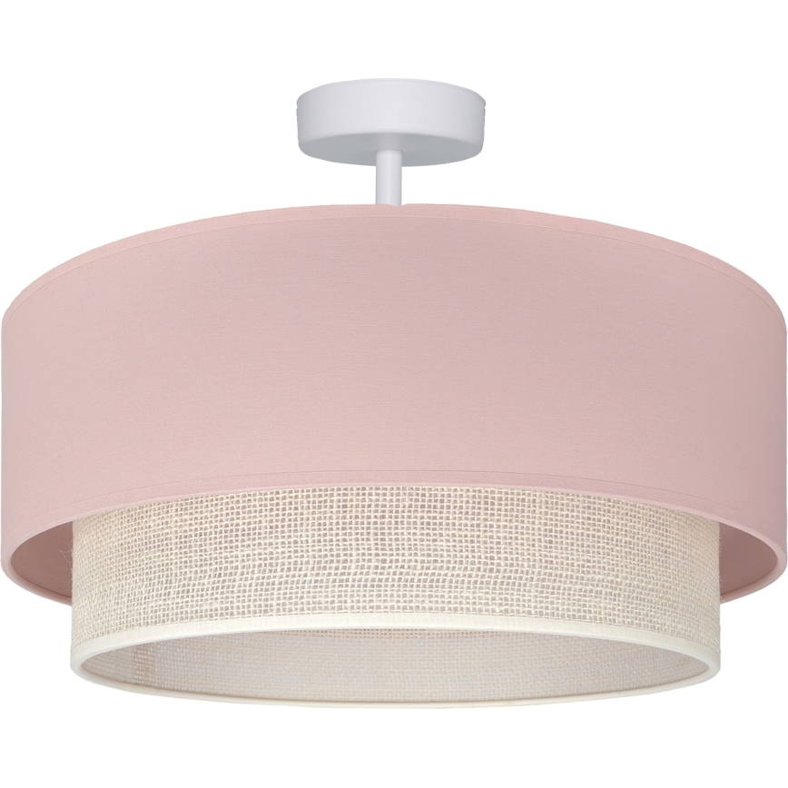Brilagi - LED plafonski luster BOHO BOBO 1xE27/60W/230V prečnik 40 cm ružičasta/krem